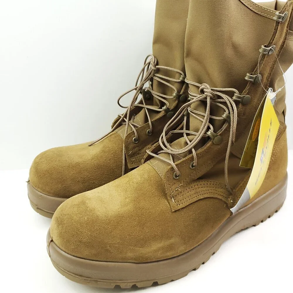 Belleville AHWC Boots Hot Weather Desert Tan Suede Hard Toe Men's 15 R NWT